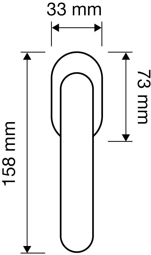 LINEA CALI' Оконная ручка из латуни dk с защитой от проникновения Chic 1670 sk - Вид №1