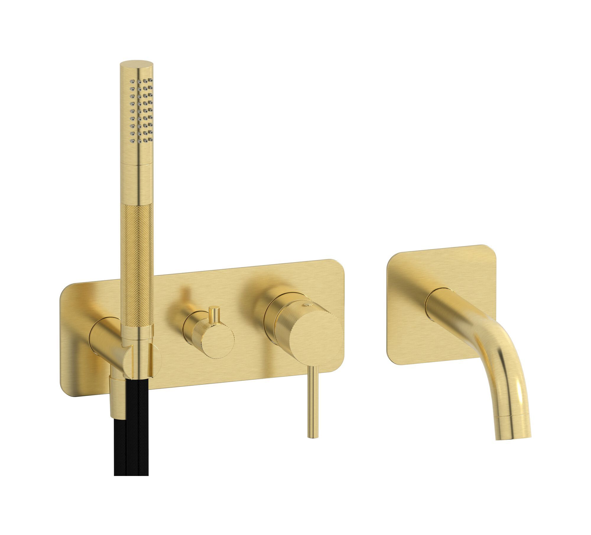 Однорычажный смеситель для душа с 4 отверстиями и ручным душем IB промышленность ARCH-00124558 - Вид №5