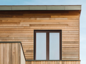 Window made of laminated wood