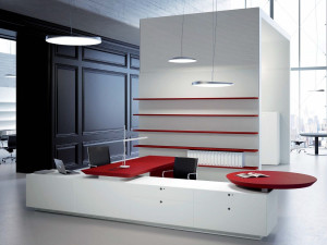 Модульная обшивка МДФ с книжным шкафом