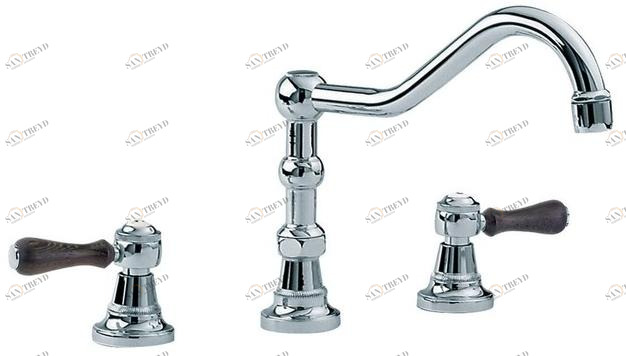 rvb Смеситель для кухни на 3 отверстия 1935 wood 1936.11.26-cc