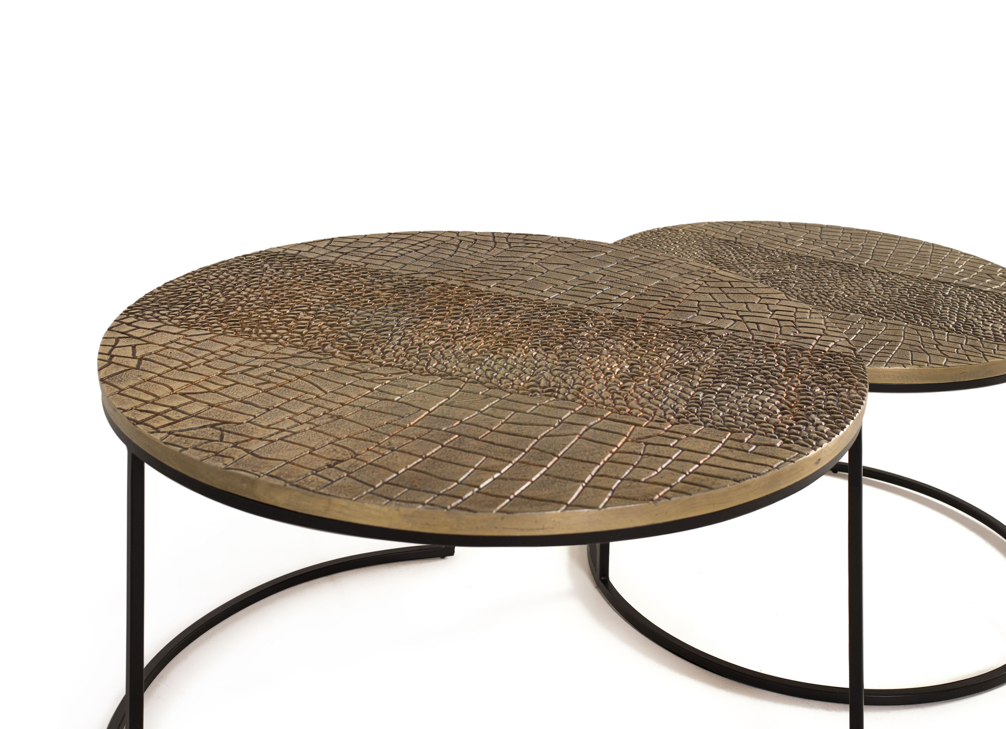 Штабелируемый алюминиевый круглый журнальный столик Giner y Colomer 1442 ARCH-00046426 - Вид №1