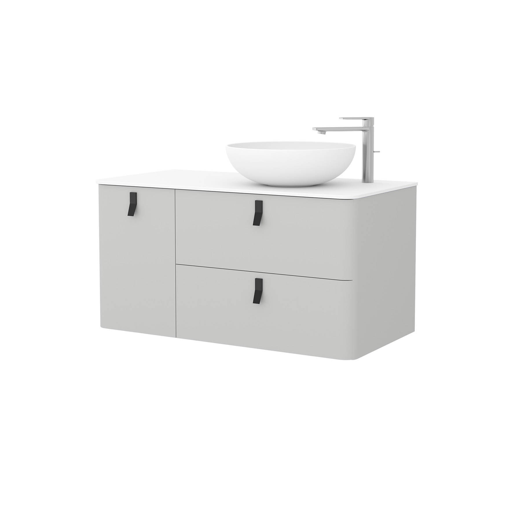 24673 SALGAR Мебель для умывальника UNIIQ 1200 левая ALMENDRA Альмендра  - Вид №2