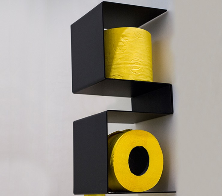 Ex.T InTeam Держатель для туалетной бумаги черный EXINTEAMNERO  - Вид №1