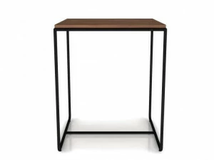 Huppé Прямоугольный высокий журнальный столик из орехового дерева Linea 2372