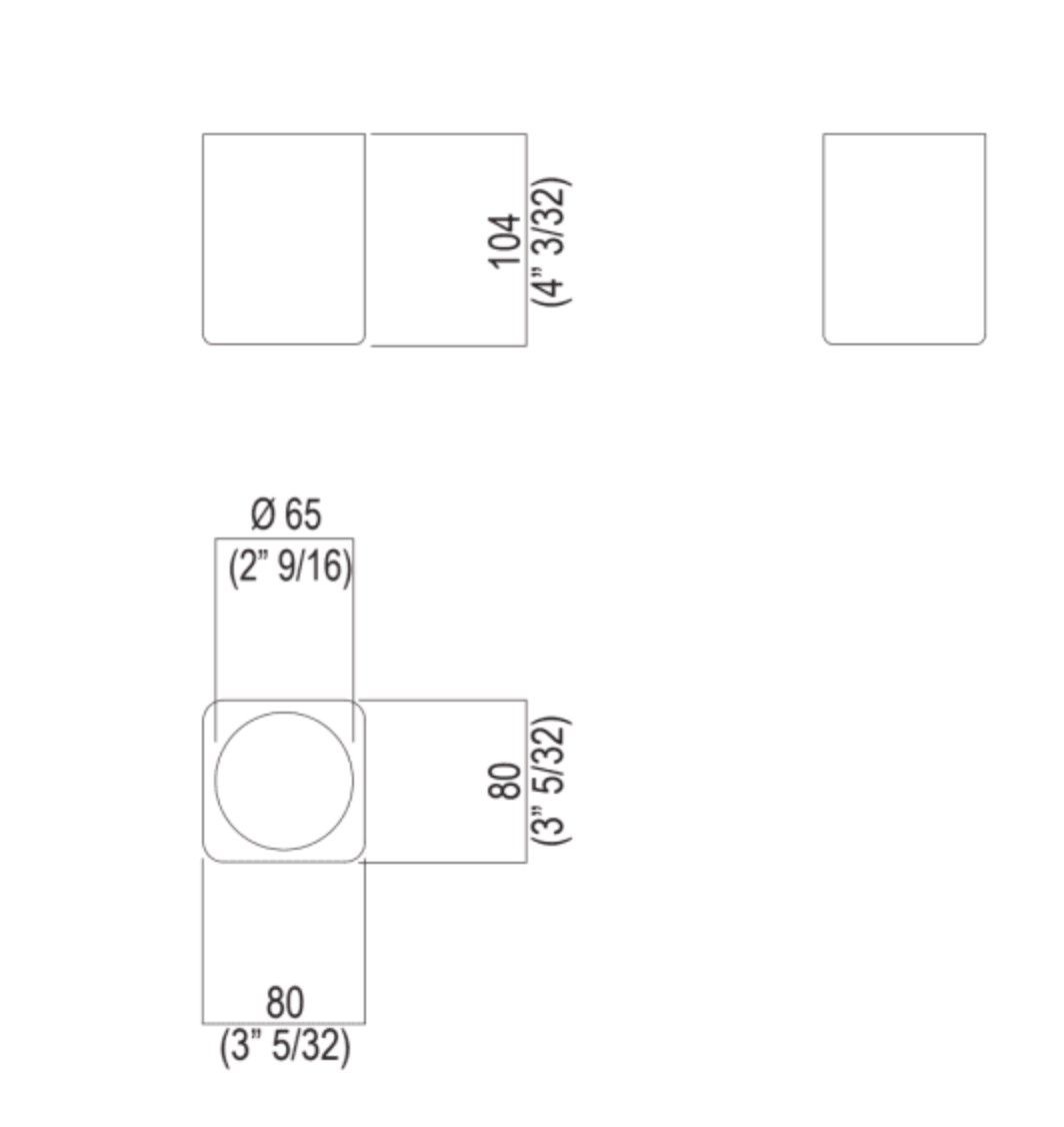 Подставка для зубных щеток из Cristalplant® Agape Surf ARCH-00022768 - Вид №2