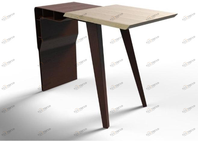 TrackDesign Консоль из стали и дерева с полками  Tt0677000 