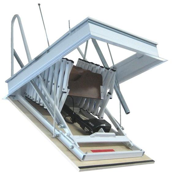 LUXIN Лестница выдвижная стальная с электроприводом Starlux sun-id-1400182 - Вид №3