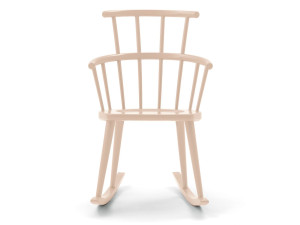 Кресло-качалка из бука с подлокотниками с высокой спинкой