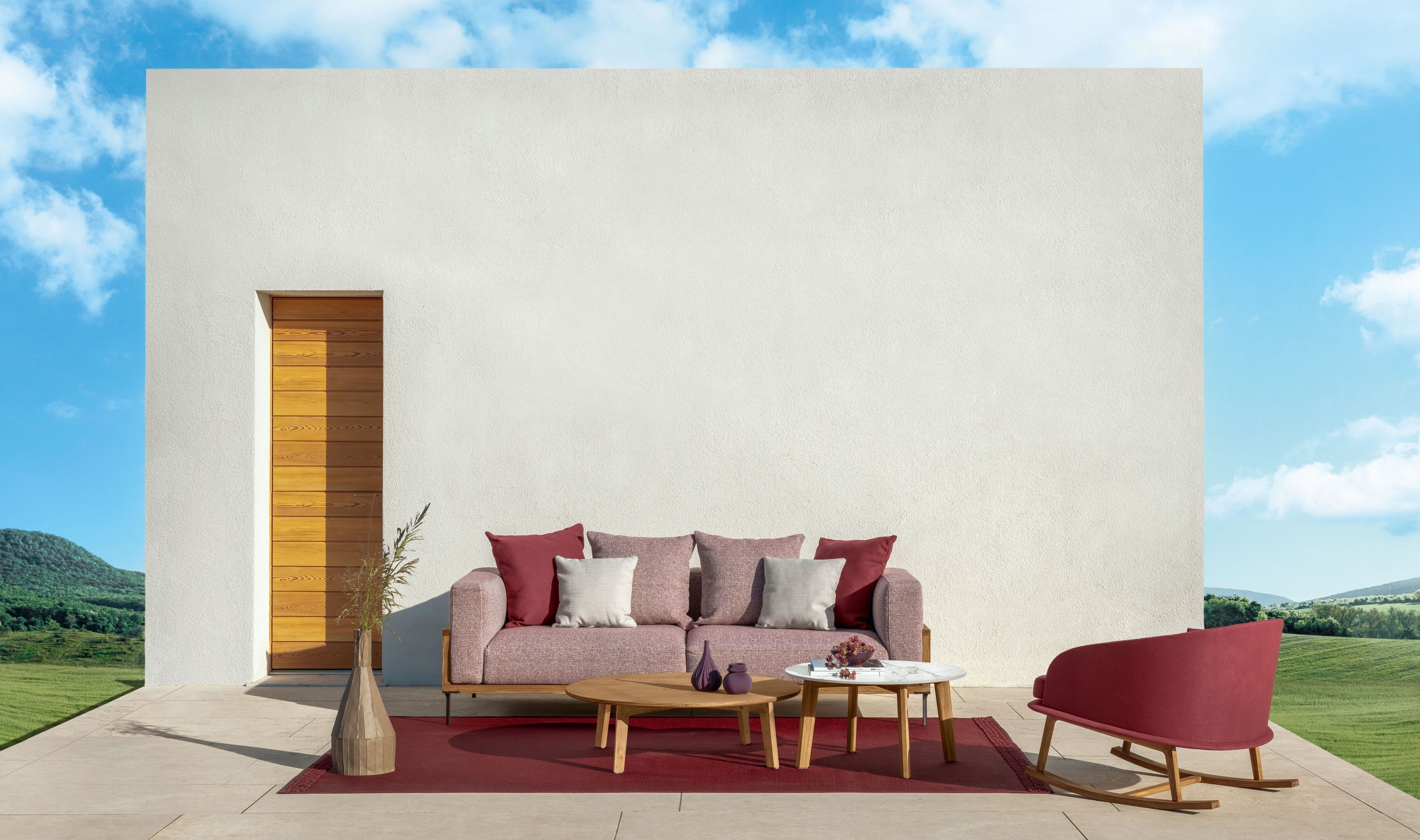 Низкий журнальный столик для сада Talenti CleoSoft-wood ARCH-00059782 - Вид №1