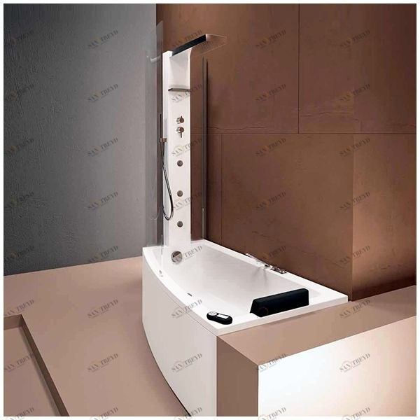 Ванна с кабиной Gruppo Treesse Asyx Box Top VTL-V8261-B8220-DX угловая белая VTLV8261B8220DX