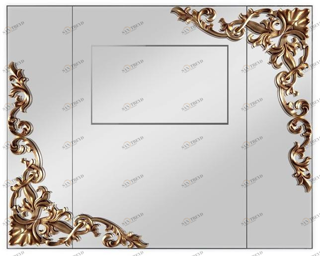 Jetclass Прямоугольное настенное зеркало со встроенными динамиками Spacium Jsp902, jsp902a 