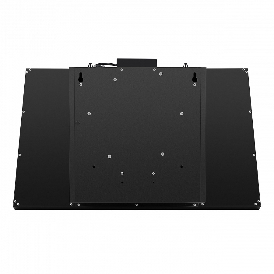 TOWER Light 60 Black Glass Black Вытяжка tower light 60 чёрный/чёрное стекло/ • тип: настенная• цвет: черный• управление: кнопочное• ширина, мм: 600• полная потребляемая мощность, вт: 150• количество скоростей: 3• максимальная производительность, м3/ч: 47 Santreyd  - Вид №8