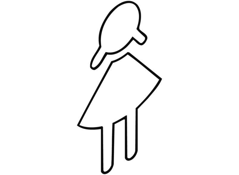 801.91.020 значок женщина HEWI Türzubehör  - Вид №23