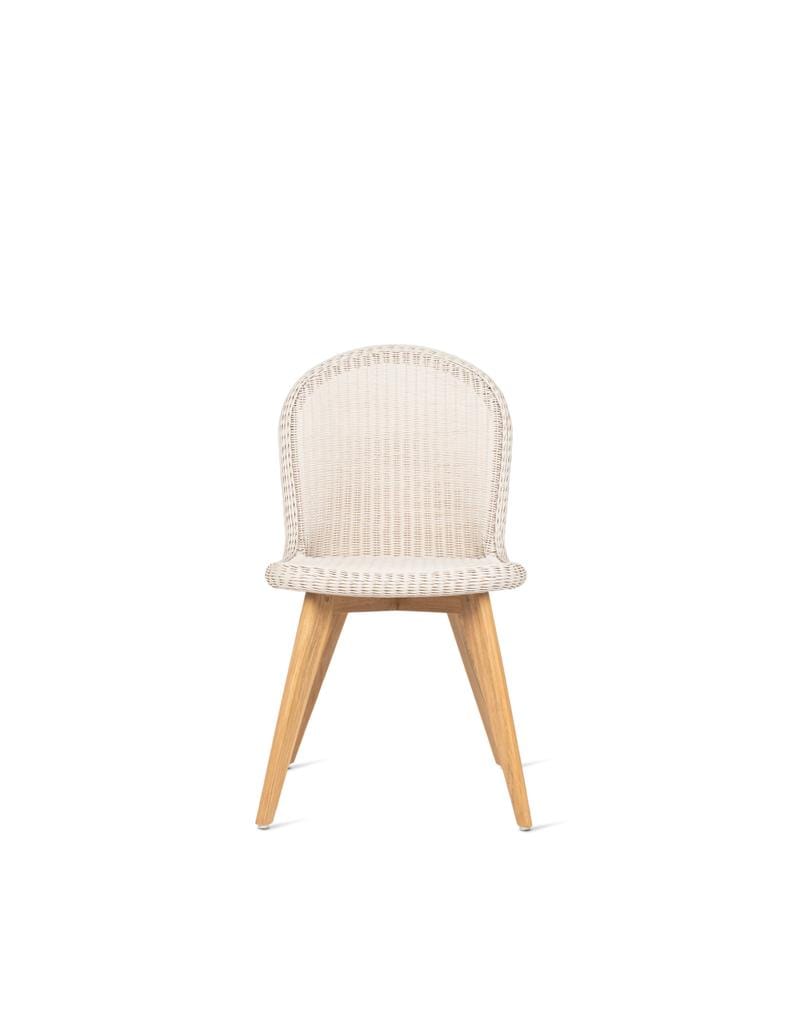 Плетеный и тиковый садовый стул без подлокотников Vincent sheppard DAMIEN ARCH-00100057