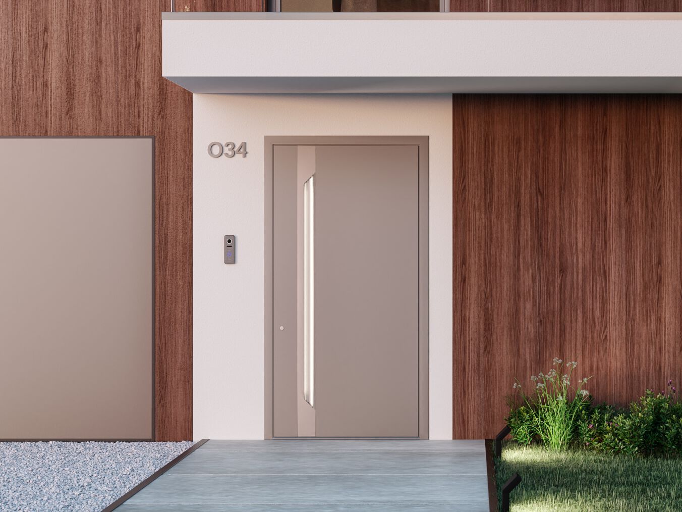 Алюминиевая входная дверь WnD ATRIUM 75 - DESIGN PRO ARCH-00046107 - Вид №1