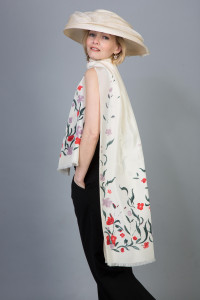 OLYMPIA Шаль, белый 60/180 шелк PETRUSSE