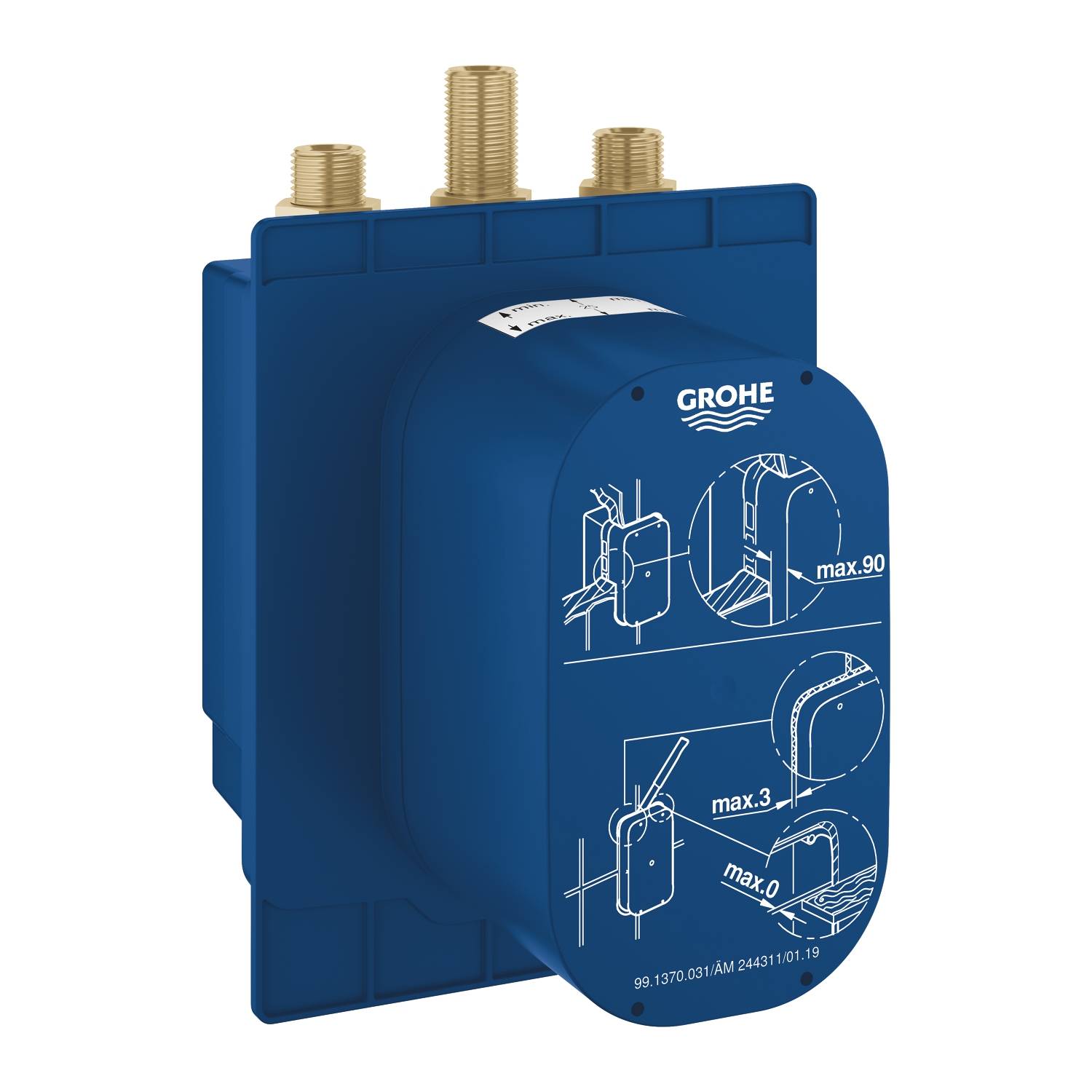 Термостатический смеситель для душа GROHE Eurosmart Cosmopolitan E, встраиваемый механизм, хром (36458000)