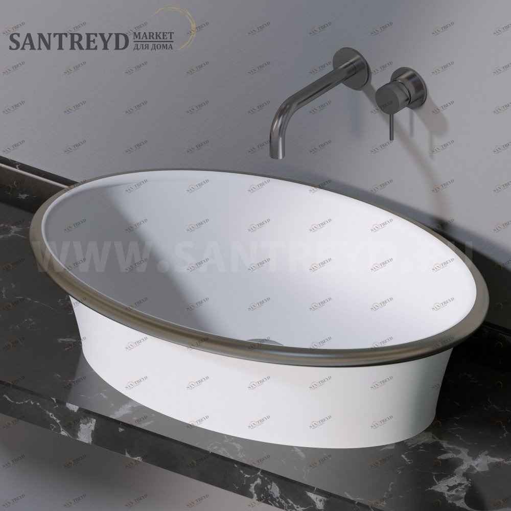 L492101P Накладная раковина на столешницу  овальная A. e T. Italia PRINCESS AeT ITALIA