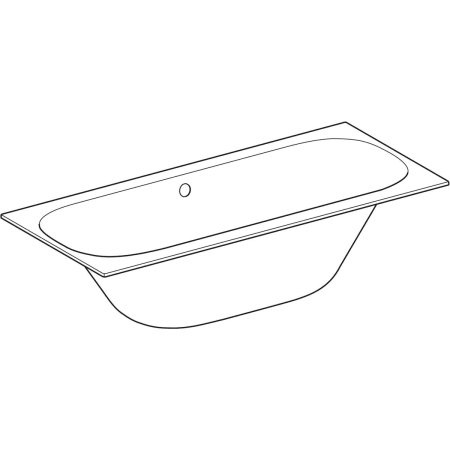 554.008.01.1 Прямоугольная ванна Geberit Soana, с узкими краями, Duo Geberit  - Вид №9