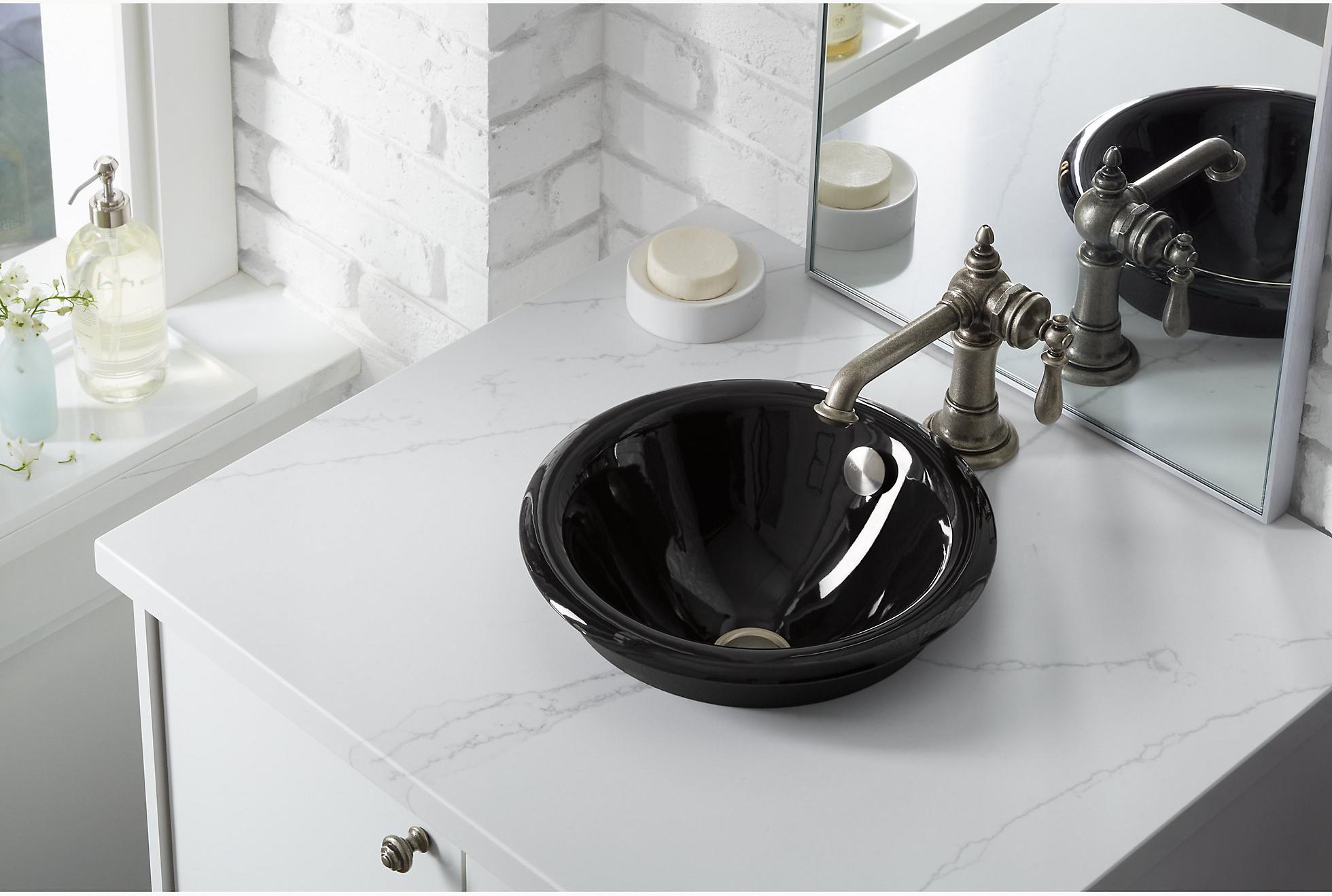 KOHLER Круглая встраиваемая раковина Iron Plains / под столешницу K-20211-K4  - Вид №7