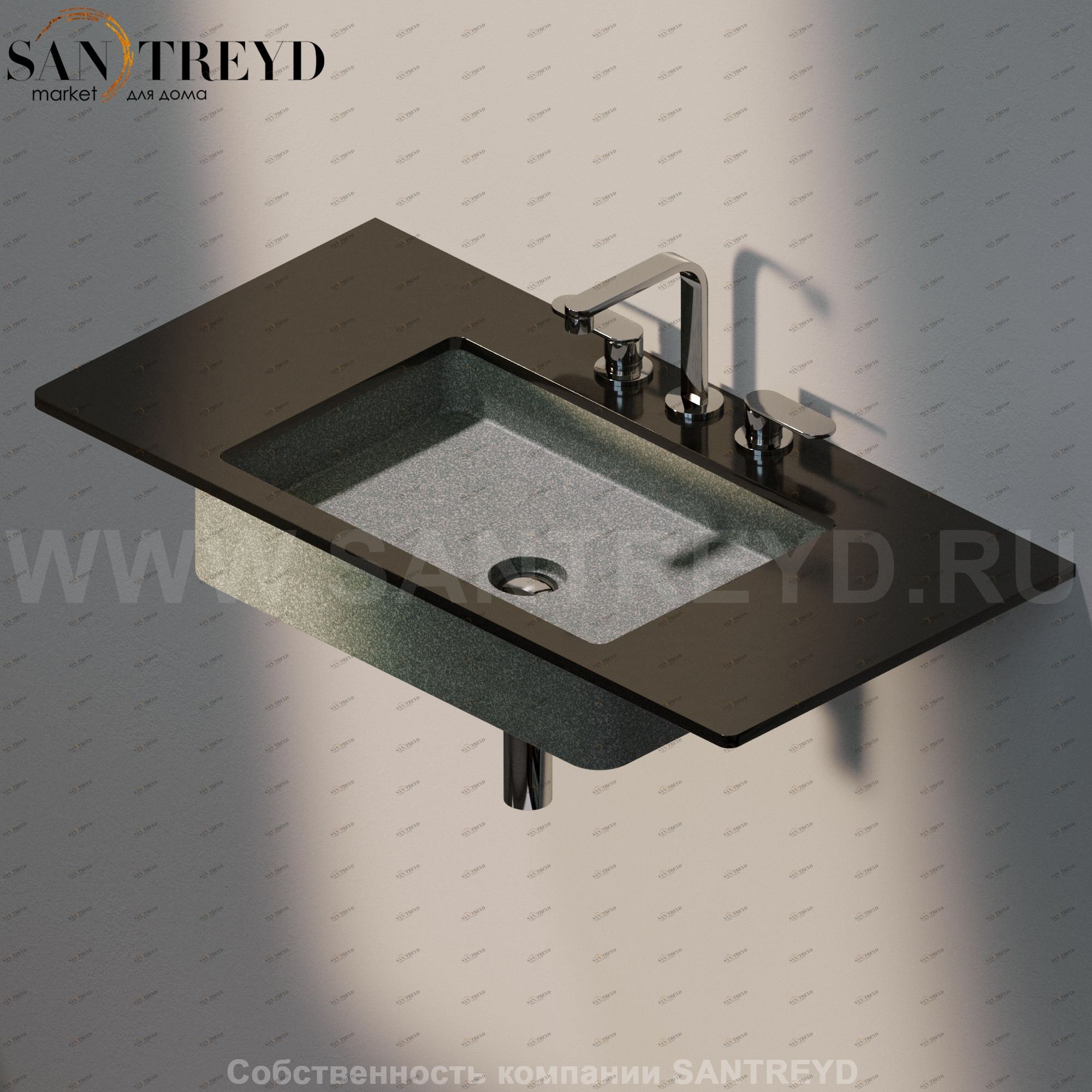 MW60SP7037 Накладная раковина под столешницу  квадратная Ceramica Flaminia Miniwash