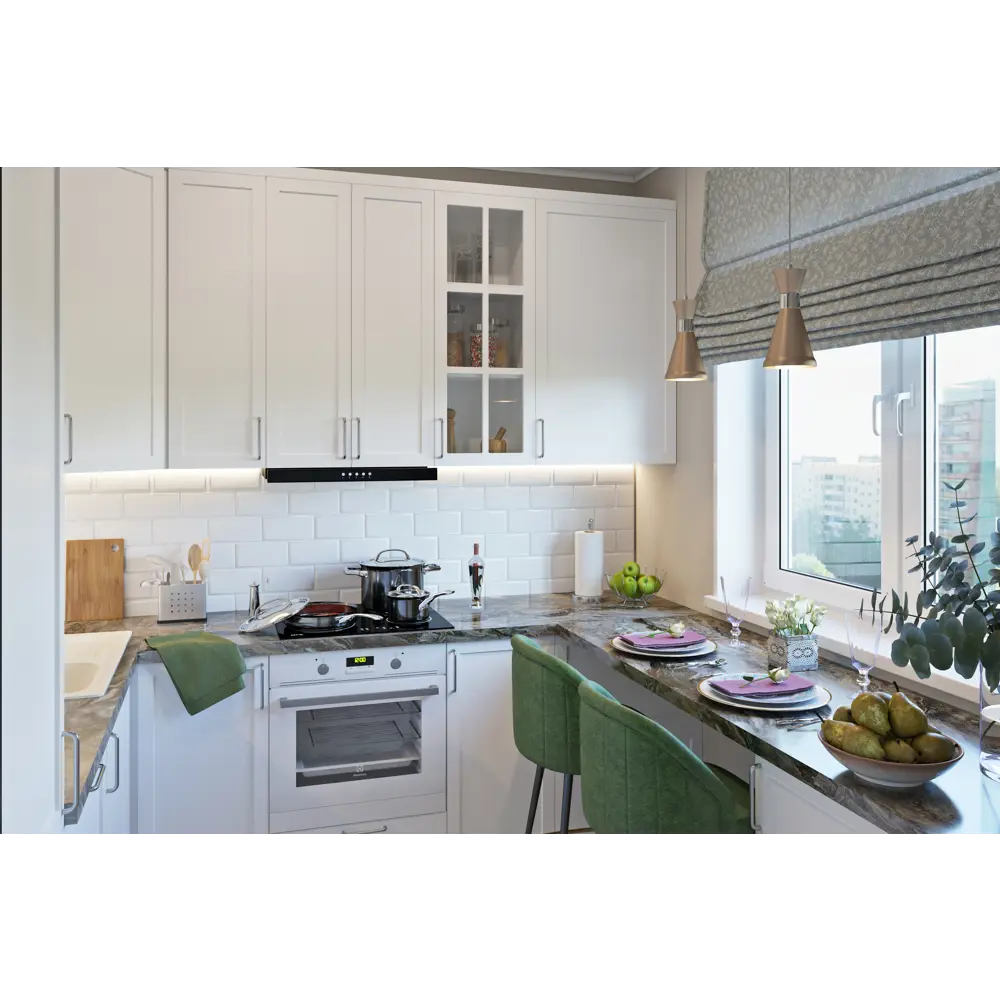 Фасад для кухни Ньюпорт Delinia ID - матовый белый МДФ с филенкой 82010401 STLM-0017291 - Вид №14