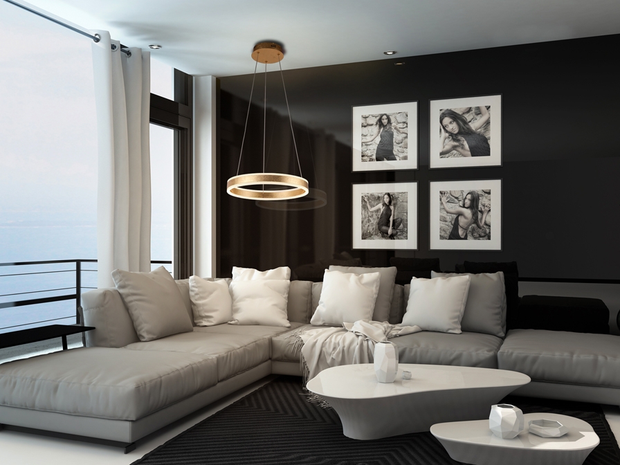 086280 Подвесной светильник 50Ø золотой Schuller Helia - Вид №1