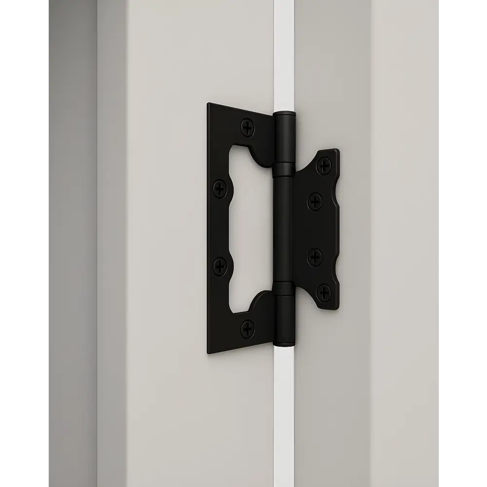 Дверь межкомнатная глухая Корса 60x200 см Hardflex цвет белый с замком и петлями 89434232 STLM-2034600 Santreyd  - Вид №2