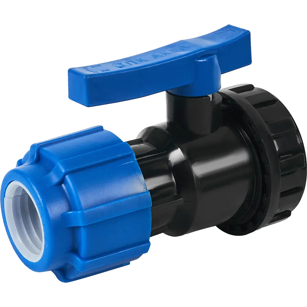 Кран разъемный ПНД Политэк для водоснабжения 32x3/4" 85358396 STLM-0062138