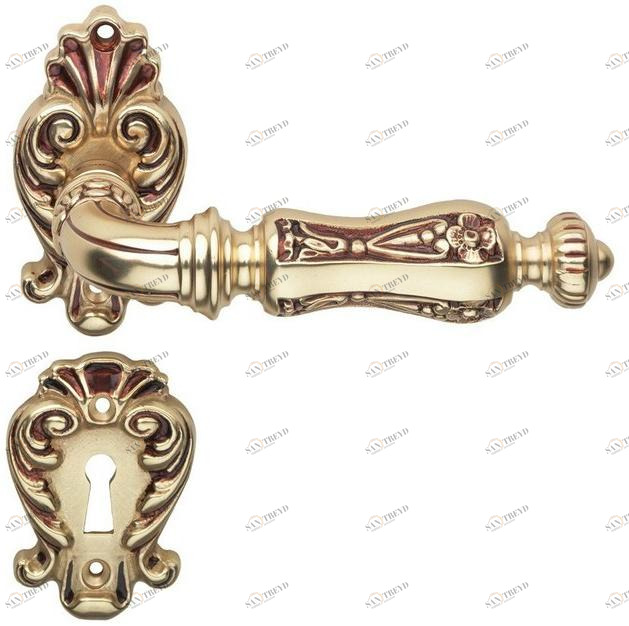 LINEA CALI' Ручка из хромированной латуни на розетке с замком Soleil sun-id-1465478