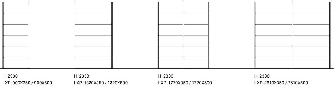 ONDARRETA Модульный двухсторонний книжный шкаф из металла Dry sun-id-1471629 - Вид №8
