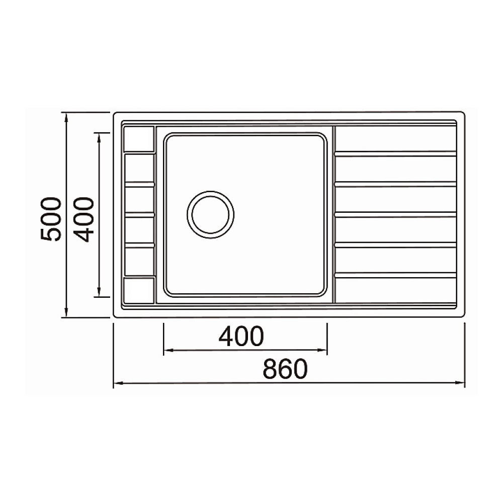 Кухонные мойки Eco Roma SMR-8650A.0 SEAMAN  - Вид №1