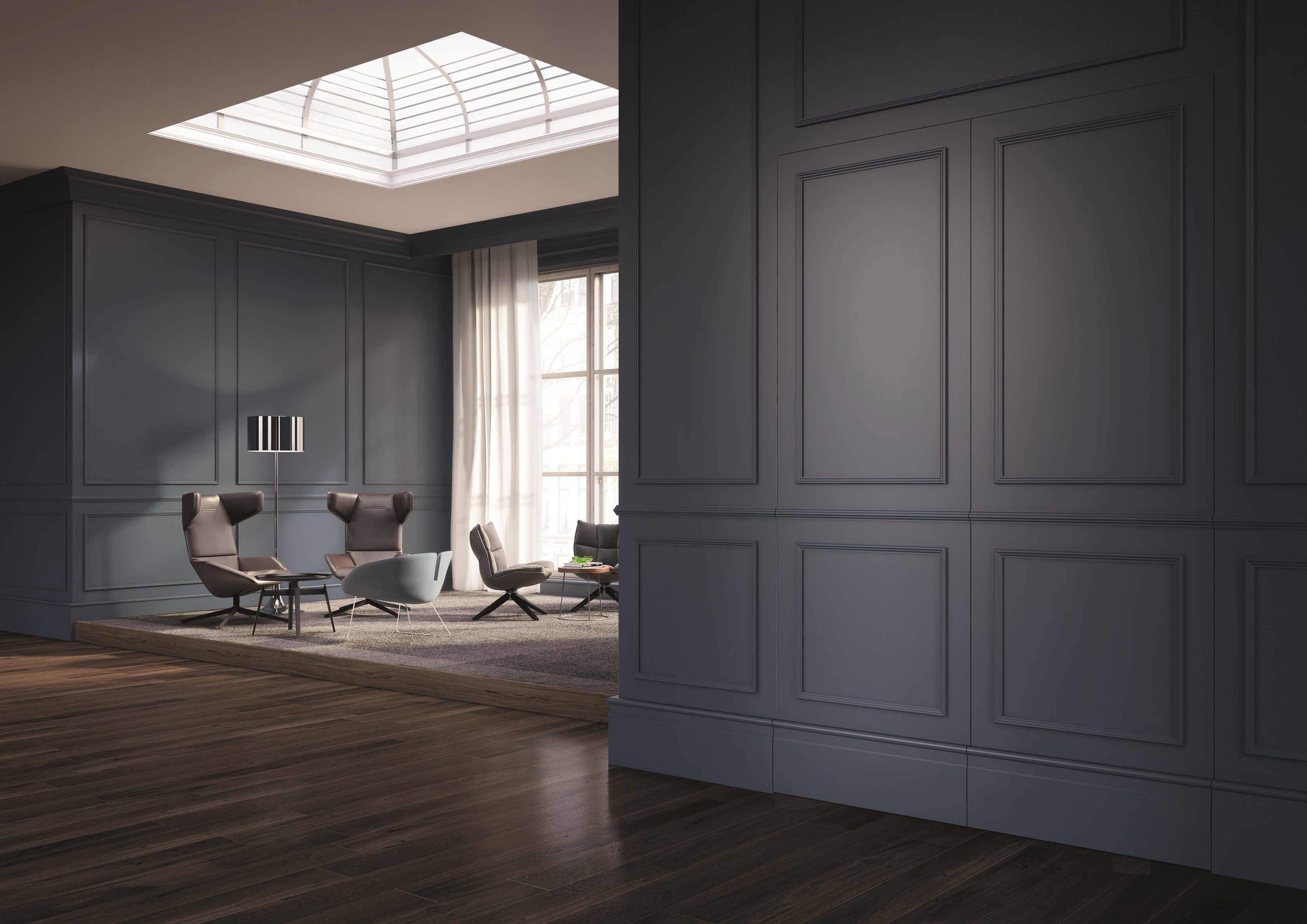 Стена заподлицо висит дверь Linvisibile Linvisibile Breeze ARCH-00024185 - Вид №2