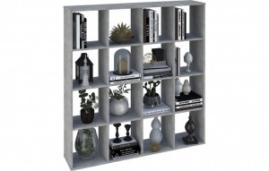 vpk-0001695.75 Стеллаж Polini Home Smart Кубический 16 секции, бетон ВПК (Тополь)