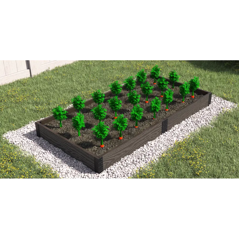 Грядка Holzhof с 3D тиснением 300x100x22.5 см венге для эстетичного огорода 89357040 STLM-0952158 - Вид №1