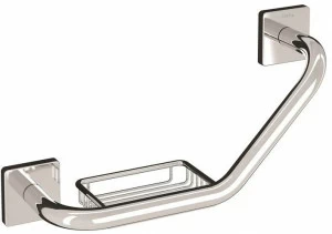 INDA® Поручень для ванной из латуни с мыльницей Forum quadra A30920