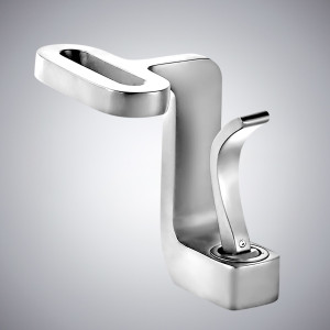 Однорычажный смеситель для раковины с водопадом