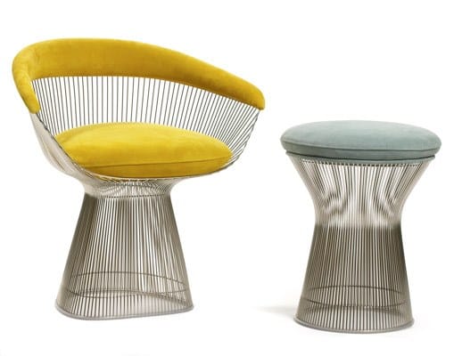 Низкий стул из стали и ткани Knoll Platner ARCH-00049901 - Вид №8
