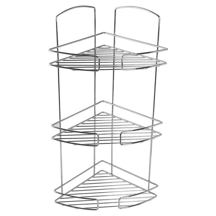 111WC30M44 Полка тре*ъярусная угловая проволока стальная 11 Milardo Shelf - Вид №1