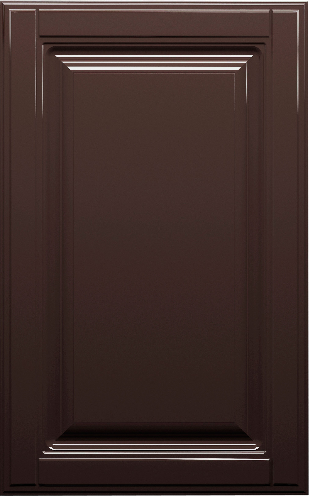 Фасады для кухни Кантри Фрезеровка «Прямоугольник Фолк» Шоколад глянец №419 SIDAK SIST1851-218