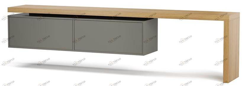 DWFI Прямоугольный стол с ящиками  00002392 