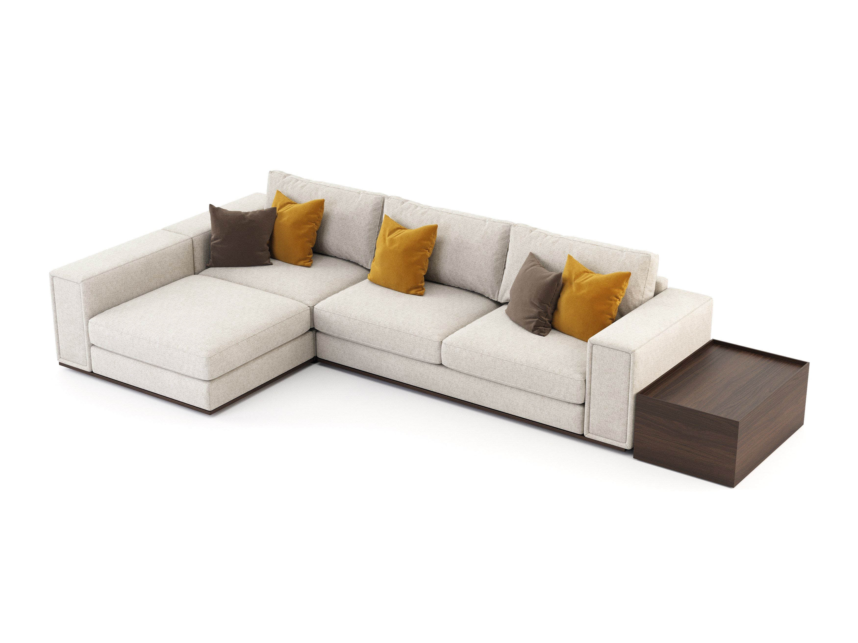 Бархатный диван с полуостровом Stylish Club Sublime ARCH-00140362