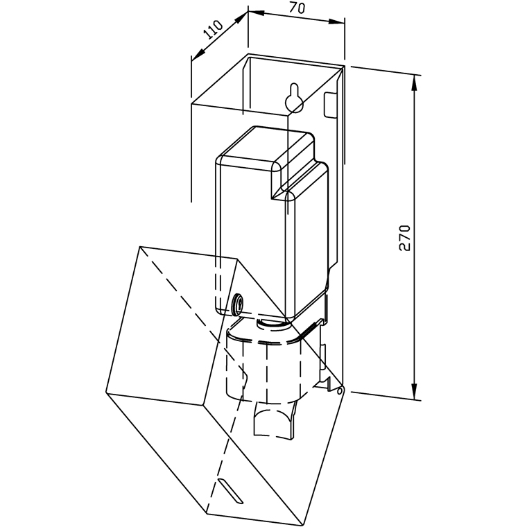 728075 Дозатор жидкого мыла WP101 WAGNER_EWAR A-LINE Wagner Ewar  - Вид №1