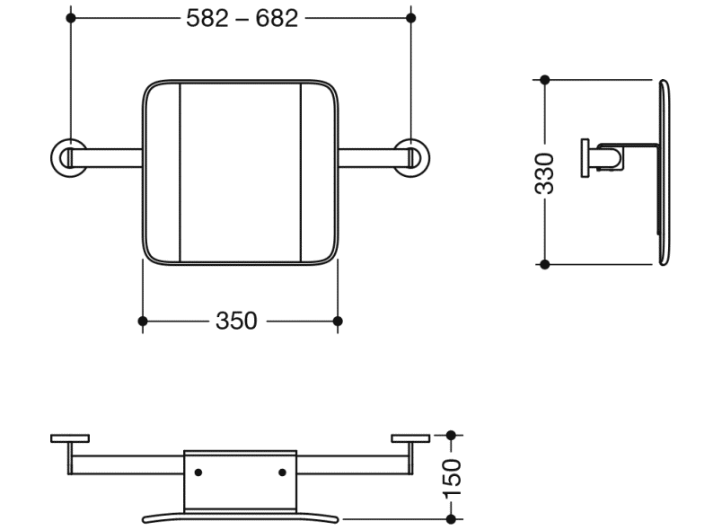 900.51.90040 поддержка спины HEWI Stützen  - Вид №2