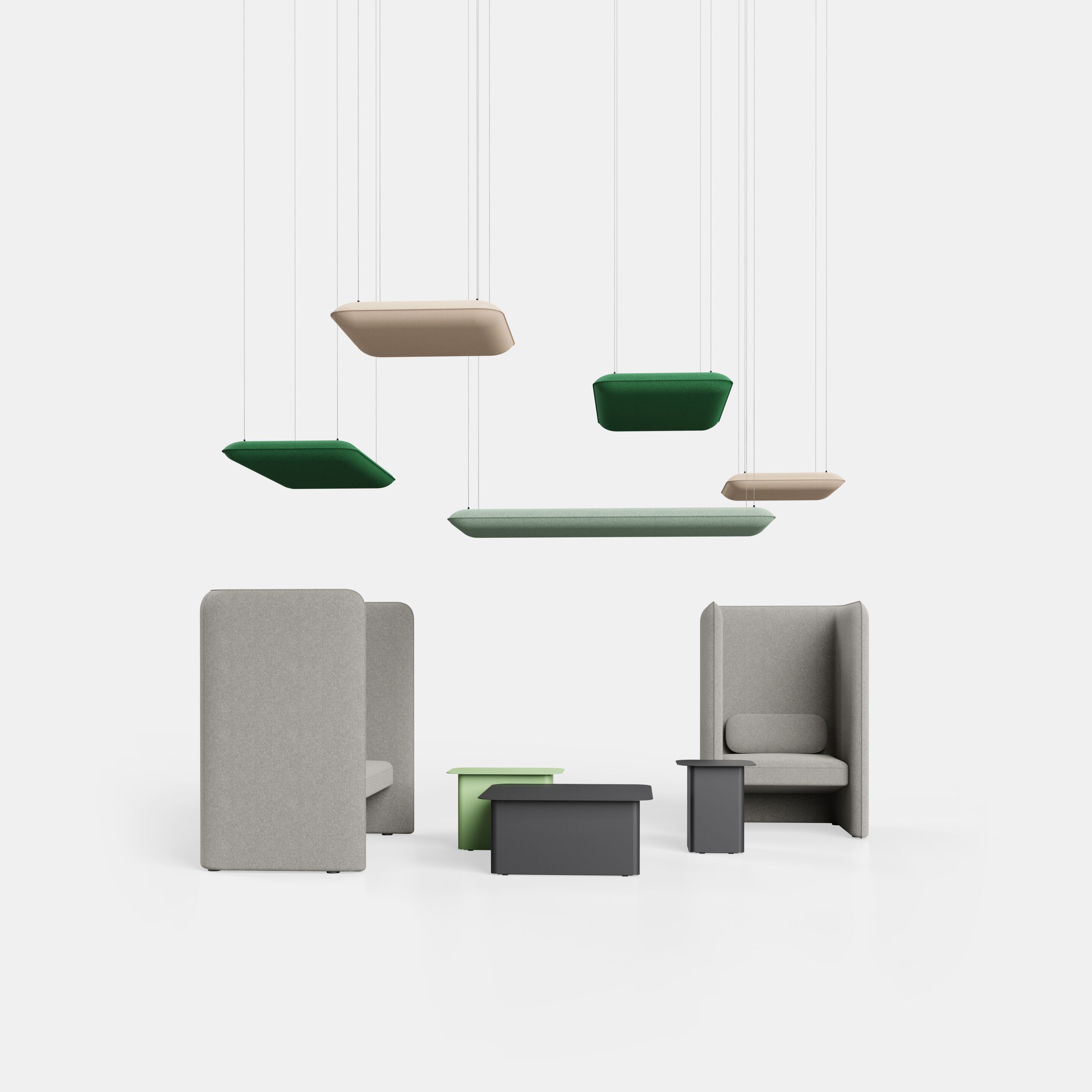 Двухместный стул с высокой спинкой IBEBI Kumo ARCH-00019713 - Вид №3