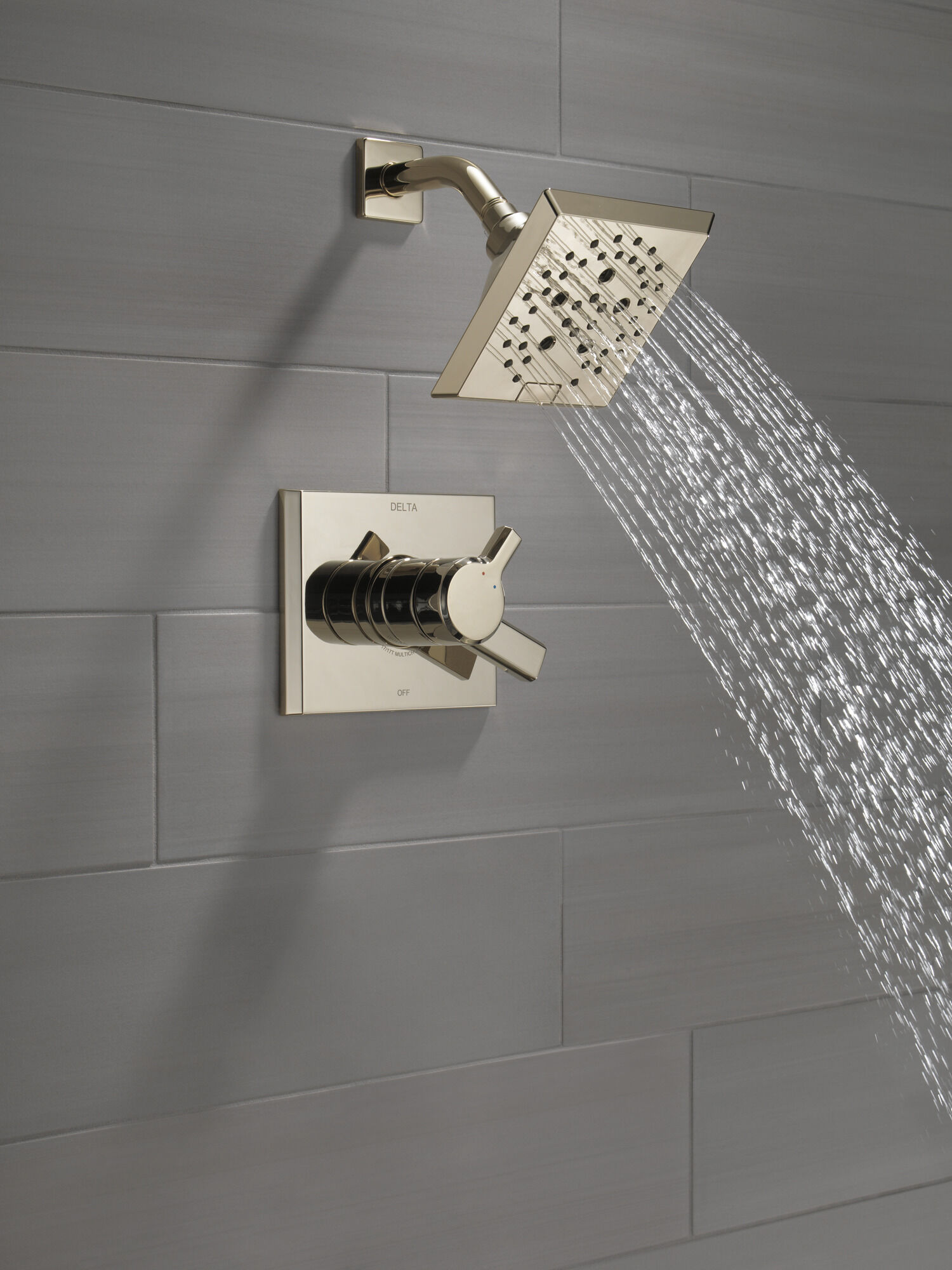 T17299-PN Накладка для душа Monitor® 17 серии H2Okinetic® Delta Faucet Pivotal Полированный никель  - Вид №5