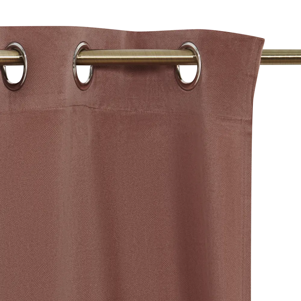 Штора на люверсах Lilou 140x260 см цвет красный Atmosphera STLM-2141503 - Вид №2