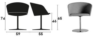 Capdell Стул из мягкой ткани Moon light sun-id-1384132 - Вид №3