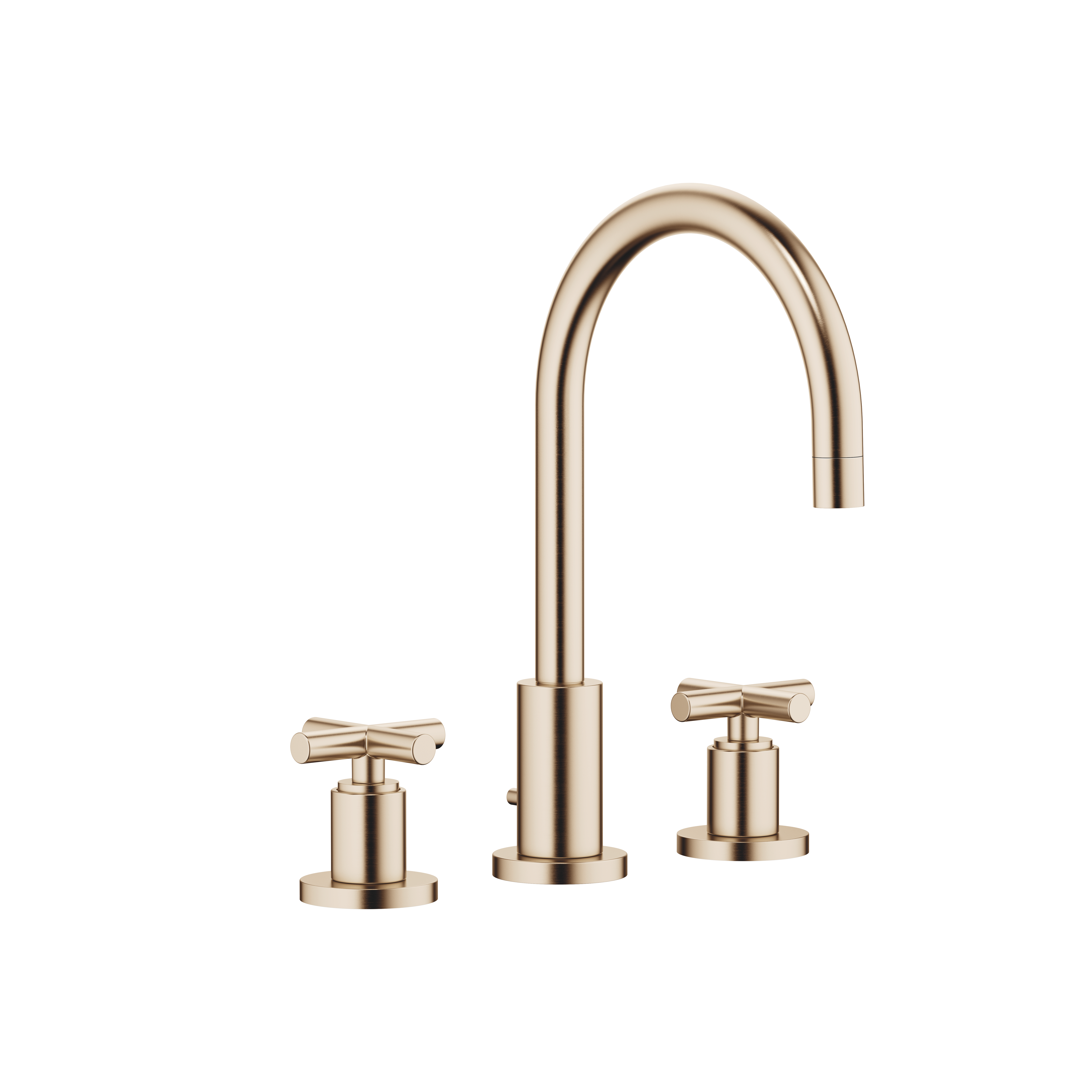 TARA Смеситель для раковины на три отверстия с донным клапаном - Brushed Champagne (22-каратное золото) 20713892-46 DornBracht
